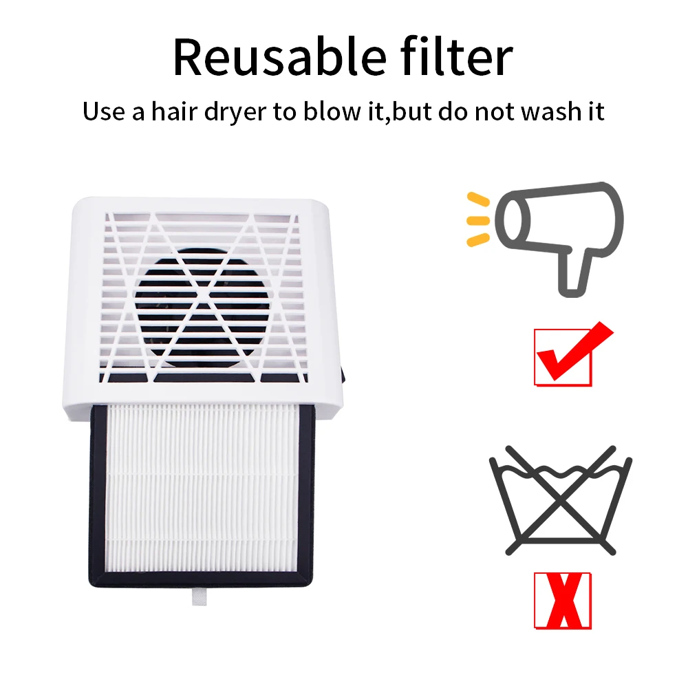 Preise 60W Nagel Staub Staubsauger Mit Starken Fan Für Maniküre Maschine Equipmen Beruf Nagel Werkzeug Nagel Staub Kollektor