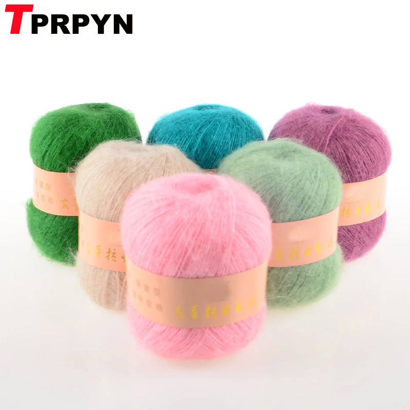 Tprpyn 8pcs 400g Soft Mohair Cashmere Yarn For Knitting Knit Wool Lana ...