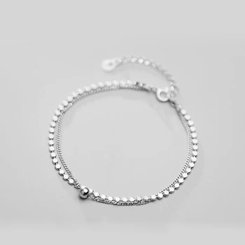 

La Monada 925 Sterling Silver Bracelets For Women Ladies Bead Double Layer Designer Silver Bracelet 925 Women Womens Accessoires