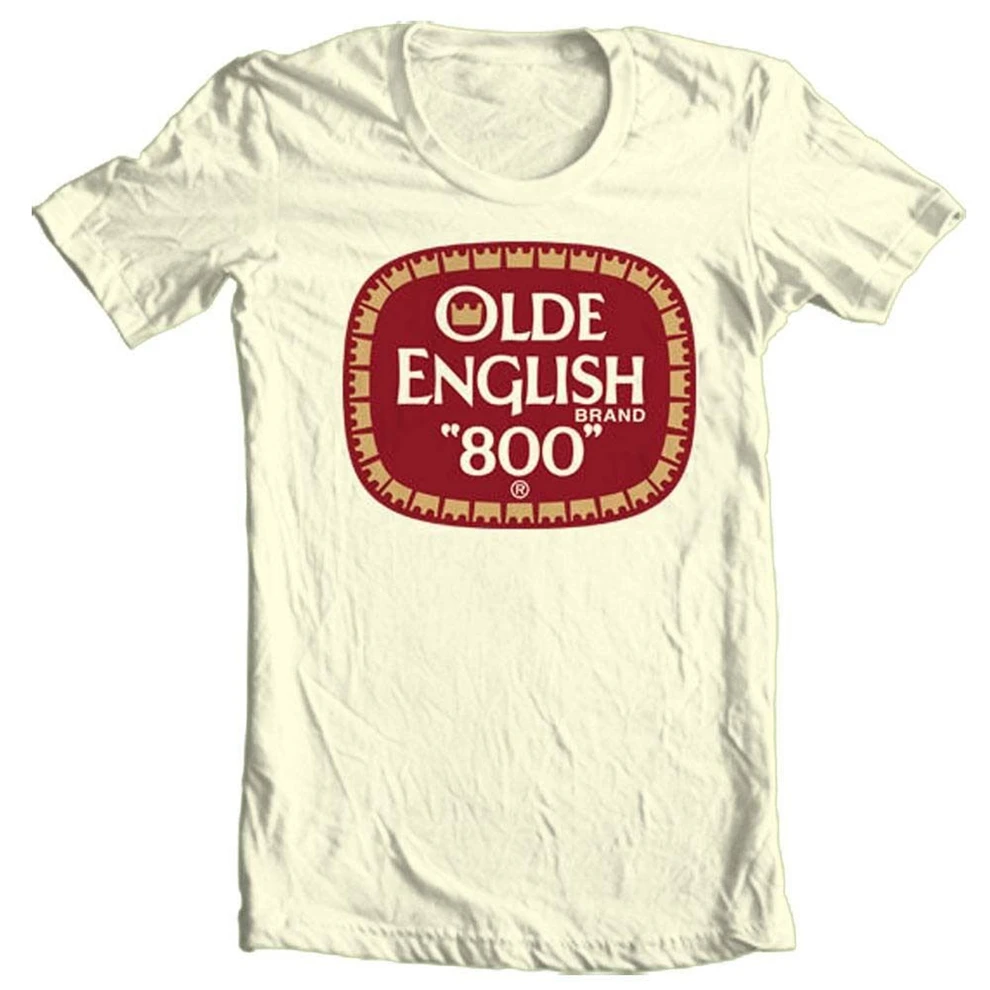 Olde английский 800 футболка пиво солодовый ликер Ретро Colt 45 100 Хлопок Графический