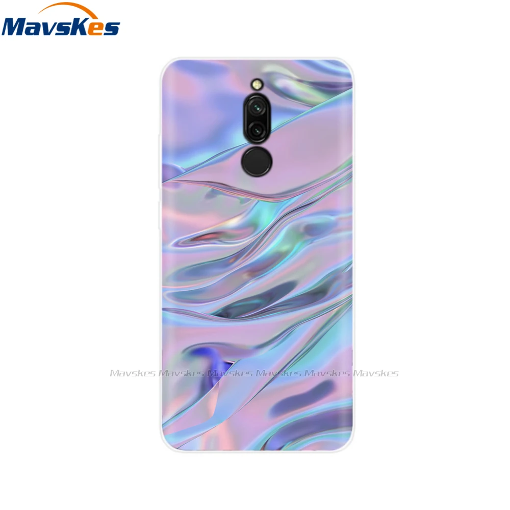 Чехол с цветочным принтом для xiaomi redmi 8, чехол, Мягкий ТПУ силиконовый чехол для xiaomi redmi 8, чехол для телефона redmi 8, чехол, сумки