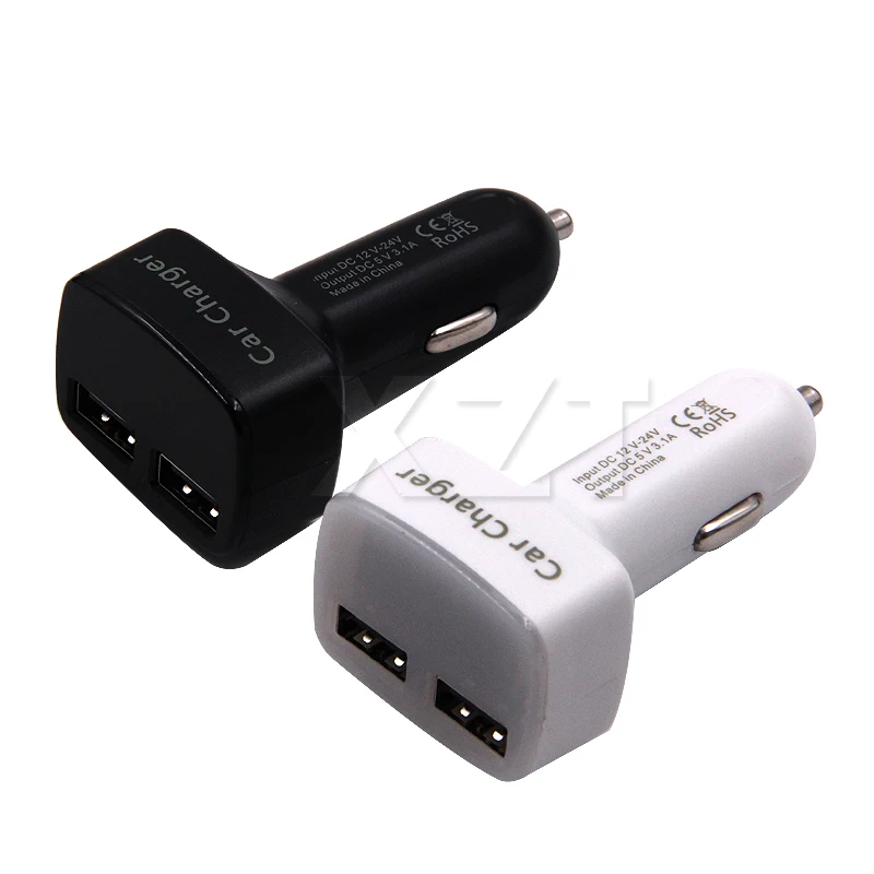 New 4 in 1 Car Charger Dual USB DC 5V 3.1A Universal Adapter With Voltage/temperature/Current Meter Tester Digital LED Display | Автомобили