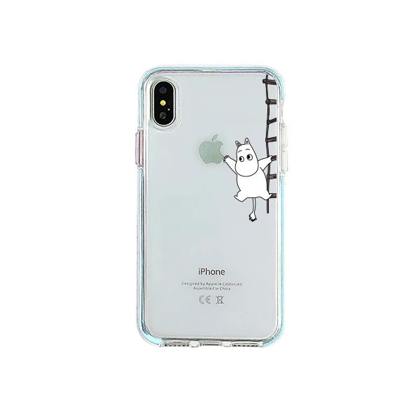 Милый мультяшный Бегемот чехол для iPhone X XR XS Max для iPhone 6 6s 7 8 plus цветной край прозрачный мягкий силиконовый чехол - Цвет: 2