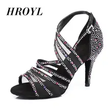 Женская обувь для латинских танцев для девушек, Обувь для бальных танцев, танцевальная обувь для танго, сальсы, со стразами,,, новинка