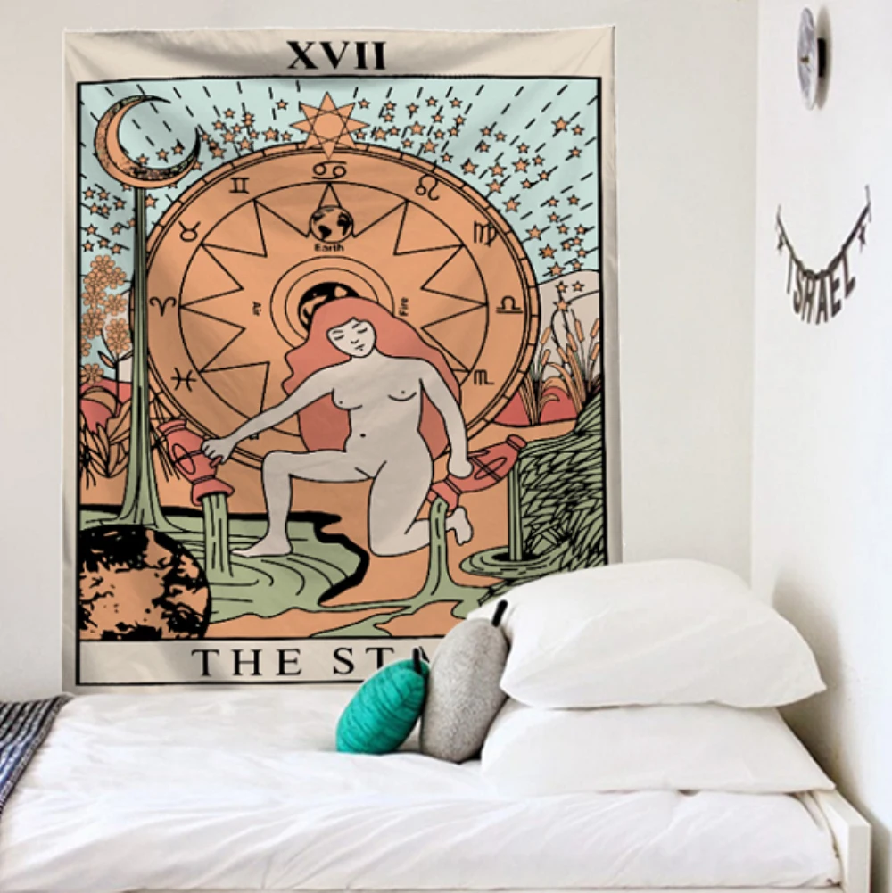 Neqest гобелен настенный полиэстер карты Таро шаблон Одеяло гобелен домашний текстиль