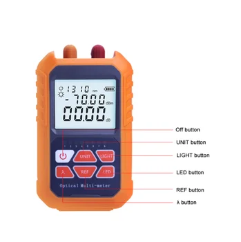 

Handheld Mini Multifunction Optical Power Meter & 5MW Visual Fault Locator VFL Optical Laser Light Source with RJ45 Network test