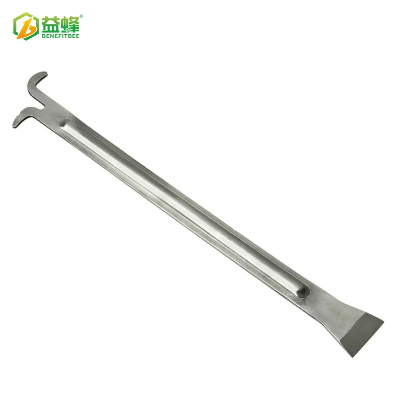 

Beekeeping Tools Knife Stainless Steel Extra-Long Hive Tool with Reinforcing Rib Honeycomb Frame Honey Multi-Purpose Alice Splee