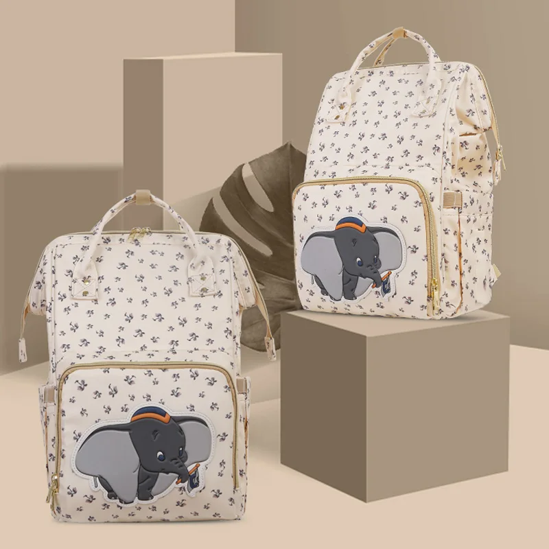 

Disney Mickey Large Capacity Waterproof Diaper Bags Insulation Bottle Feeding Storage Bag Mummy Travel Backpack Baby Care mom