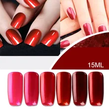 15 мл титановый красный зеркальный эффект винно-красная серия Гель для лака для ногтей для девушек беременных женщин дизайн ногтей экологический гель для ногтей