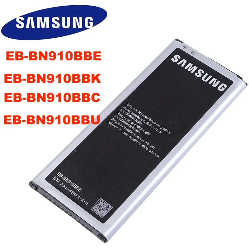 С NFC Оригинальный аккумулятор SAMSUNG EB BN910BBE BN910BBK для Samsung Galaxy NOTE4 N910a N910V N910C NOTE 4 N910U N910F N910H|Аккумуляторы мобильных