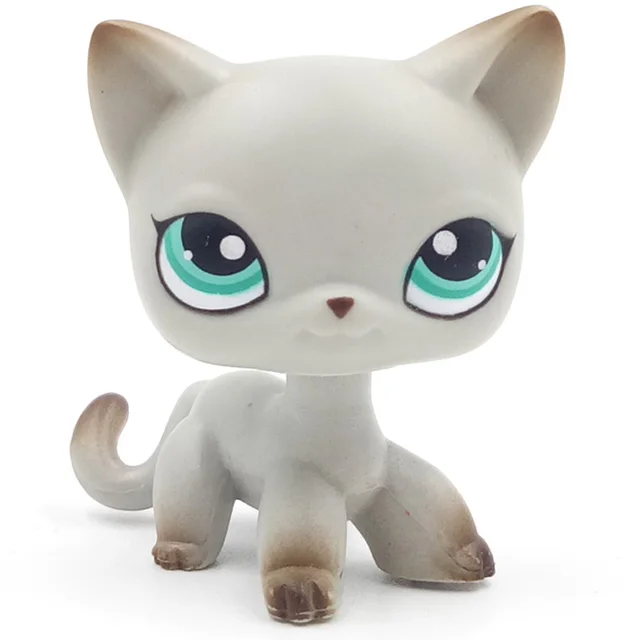 Lps Cat Real Rare Pet Shop Cute Toys Mini Short Hair Cat White Pink Yellow 2291 391 Dog Collie Great Dane Dachshund Old Version Pet Shop Lps Pet Shopanimators Collection Aliexpress