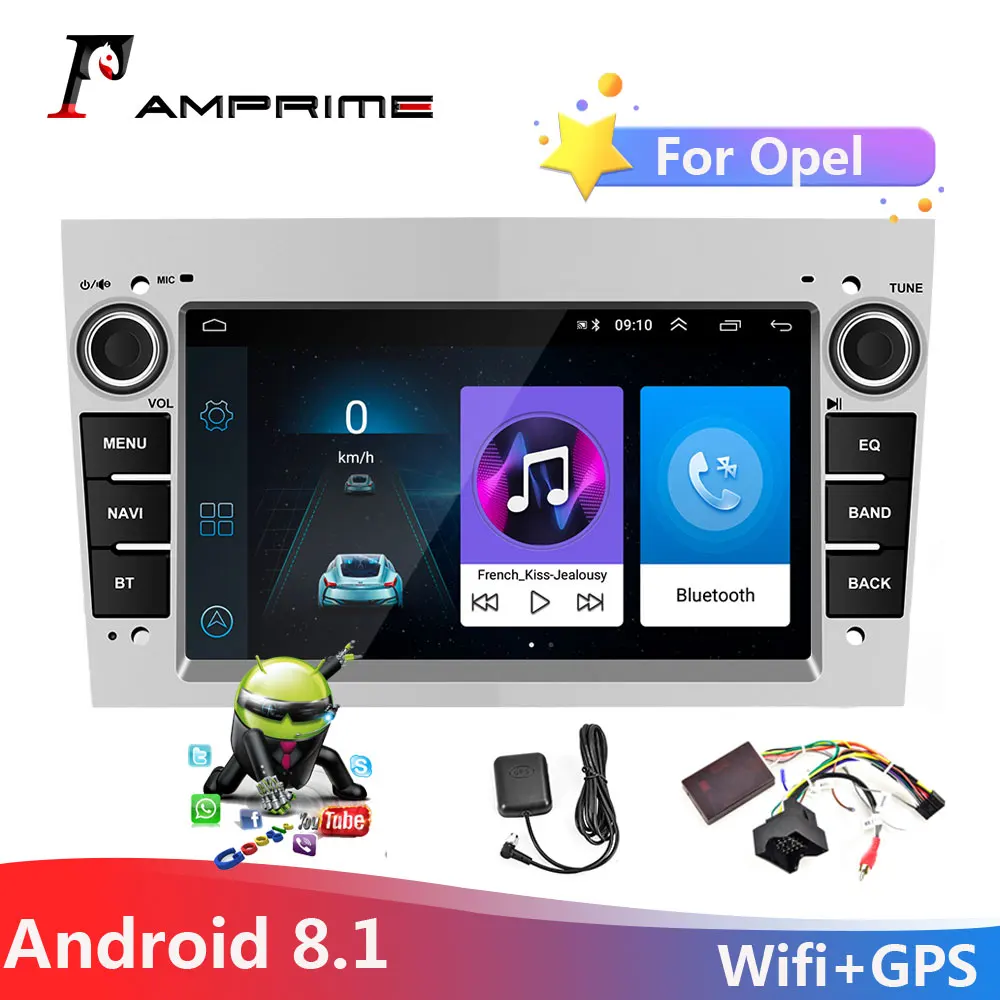 Автомобильный мультимедийный плеер AMPrime Android 2din радио для Opel Astra Antara Vectra Corsa Zafira