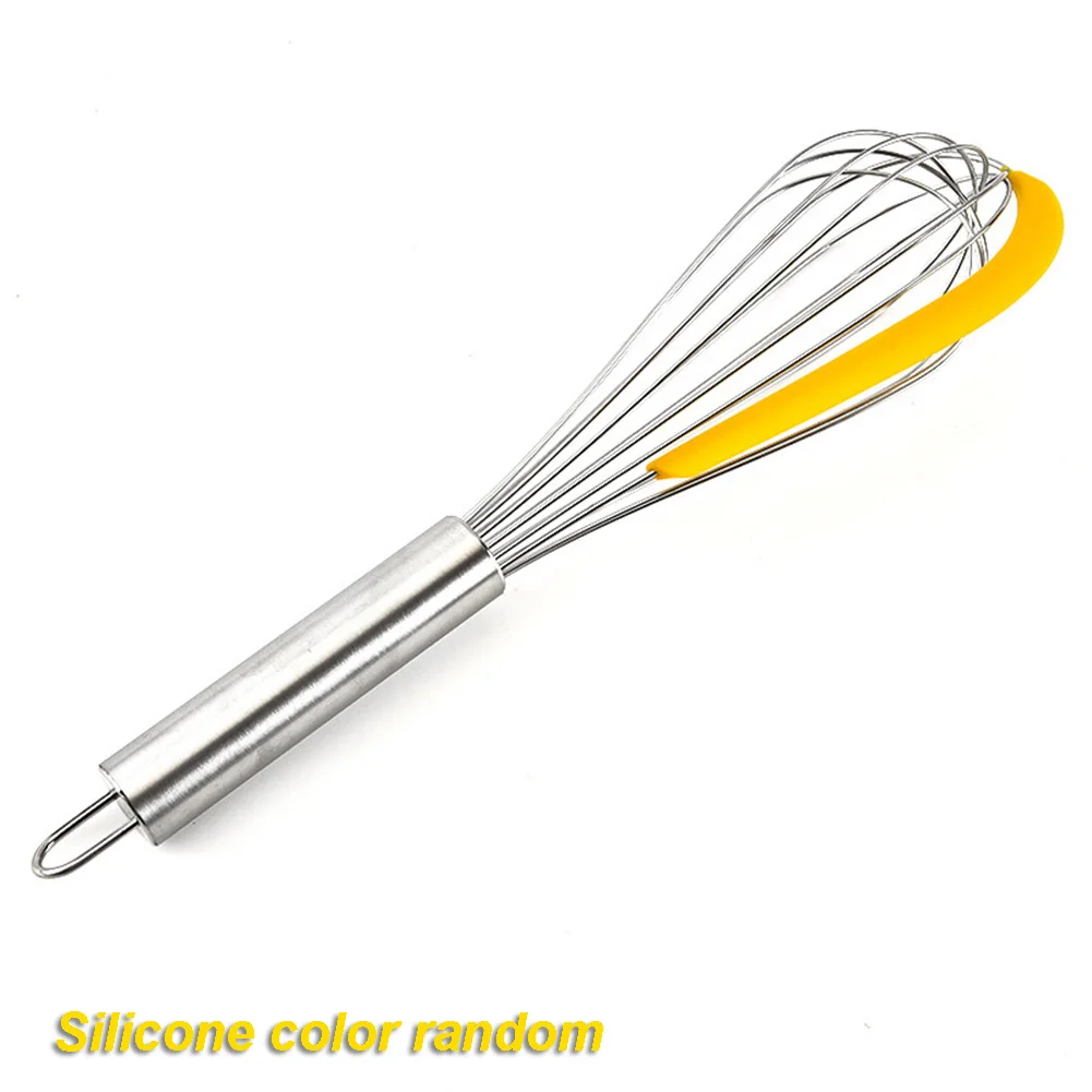 1 шт. миксер домашний взбиватель яиц кухонные инструменты спиральное руководство с скрепкой из нержавеющей стали 10 дюймов случайный цвет