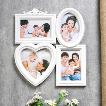 

Photo frame for 4 photos 10x15 cm "Family" white
