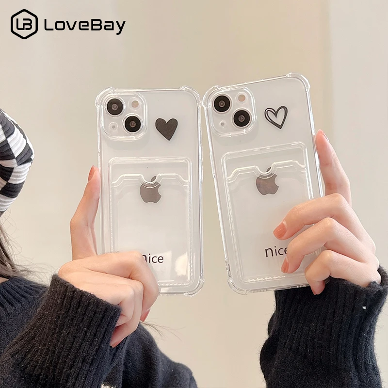  Compatible with iPhone 12 Case,Cute Loving Heart Clear