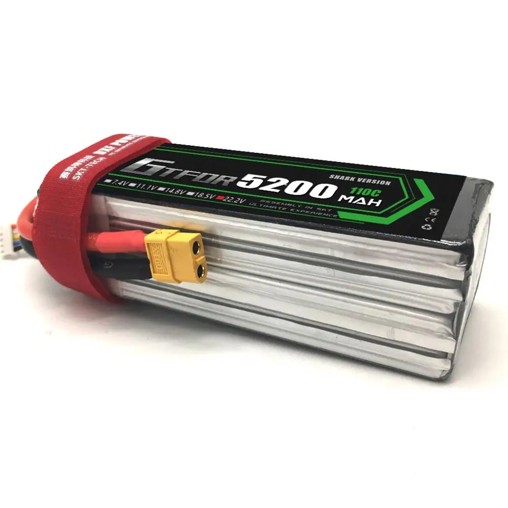 GTFDR Lipo 6S аккумулятор 22 2 в 5200 мА/ч 110C макс. 220C Аккумулятор для дрона AKKU вертолета