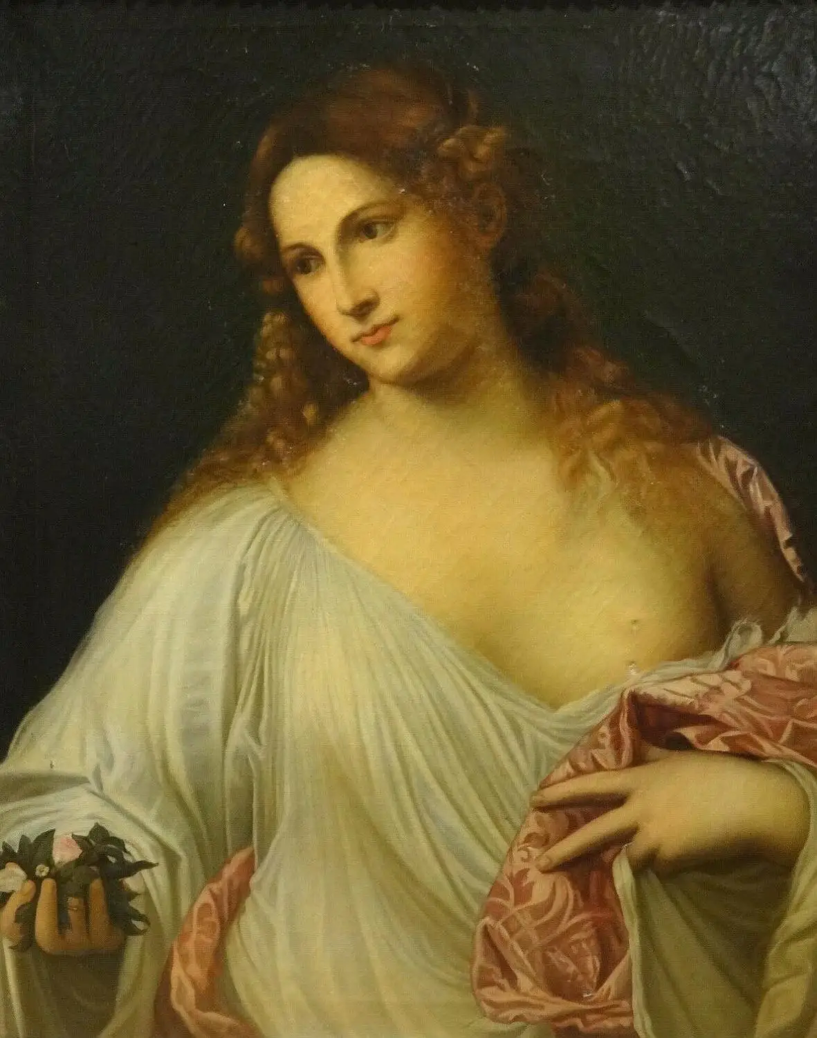 GOOD-ART-portrait-of-Ms-Flora-the-old-master-of-Italian-schools-in-the ...