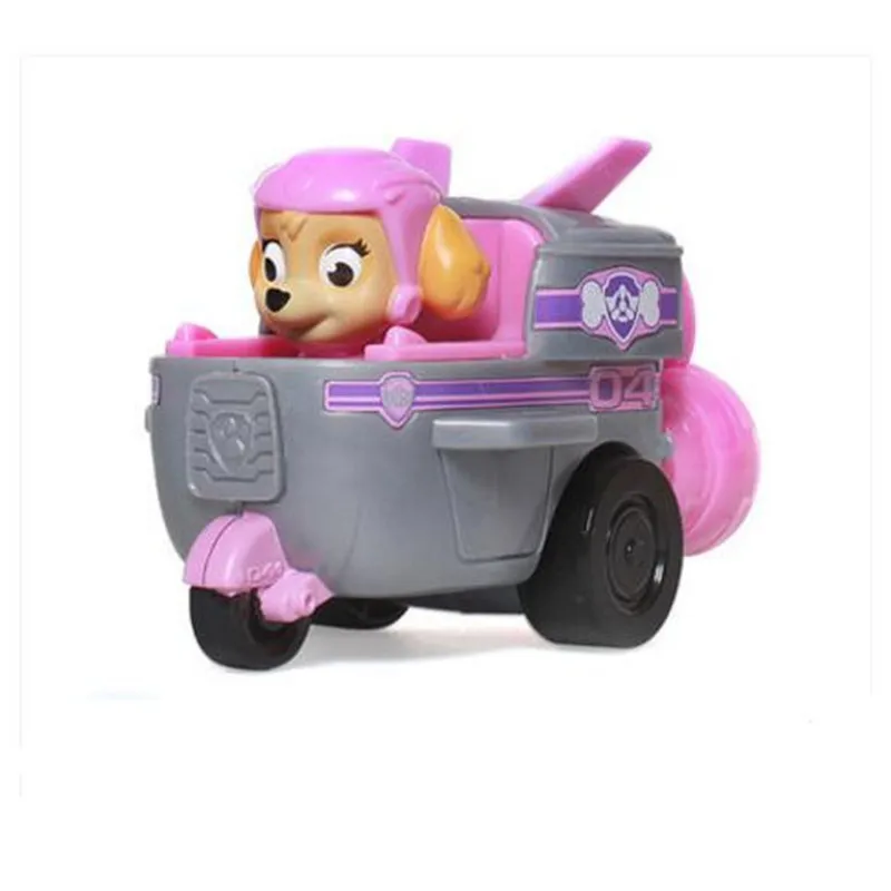 7 no box Paw Patrol, набор игрушек, собака Patrulha Canina, аниме, фигурка автомобиля, фигурки, украшения, игрушки для детей, подарки на день рождения 2D32 - Цвет: 7 no box