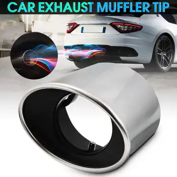 

2x/1x Stainless Steel Car Exhaust Muffler Tail Tip Oval Pipe Chrome For Honda Accord 2008 2009 2010 2011 2012