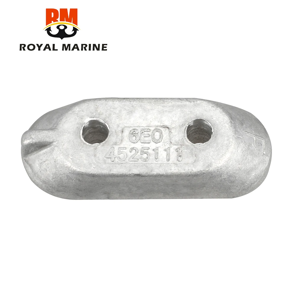 Plate Anode Piastra Anodica Piccola For Per Fuoribordo Yamaha 2 Tempi Parsun Hidea Powertec 4-15Hp Motore Barca