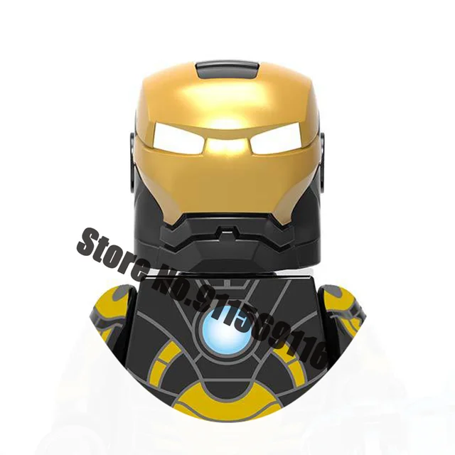 Superhero Iron Man Building Blocks Bricks Pepper Ultron Tony Stark Mark War Machine Action Figures Kids Toys Christmas Gifts H-X1233