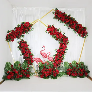 

Alta calidad hierro forjado boda arco marco Fondo flor soporte escenario centro comercial decoración de exhibición