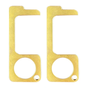 

2Pcs No Press Open Protective Tool Portable Elevator Button Drawer Door Handle Assistant Safety Contactless Artifact