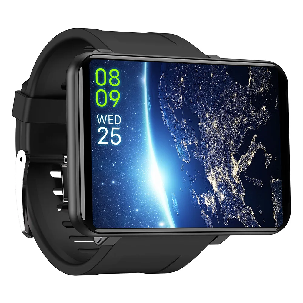 LEMT 2,86 дюймов Android 7,1 4G Смарт часы 3 ГБ+ 32 ГБ gps Wi-Fi сердечного ритма умные часы для мужчин с камерой 2700 мАч батарея PK LEMT - Цвет: Black