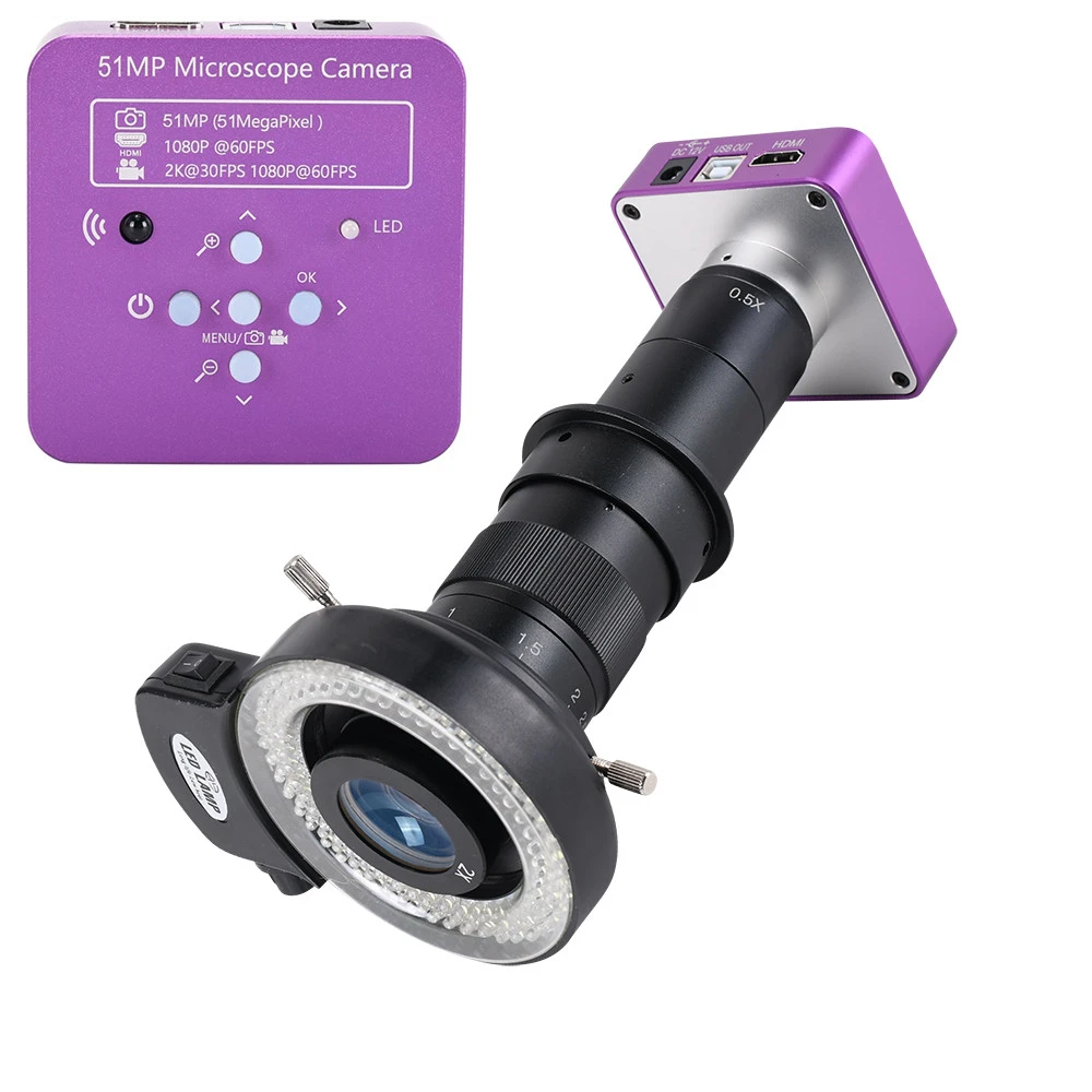 100-240V, U.S. Standard bizofft 51MP Microscope Camera Automatic Brightness Control Industrial Microscope Camera Digital Zoom High Definition 100-240V, U.S. Standard bizofft 51MP Microscope Camera Automatic Brightness Control Industrial Microscope Camera Digital Zoom High Definition