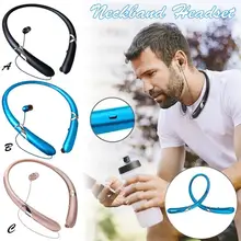 Новые наушники, беспроводная Выдвижная гарнитура, наушники, спортивные наушники с шейным ремешком, наушники с защитой от пота, США