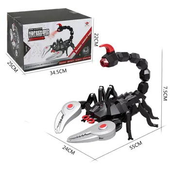 

Electric Remote Control Crawling LED Toy Kit For Adults Smart Big Scorpions Spray Prank Insect Toys For Children