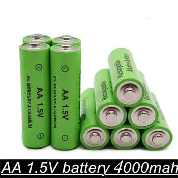 

1.5V Brand AA rechargeable battery 4000mAh 1.5V New Alkaline Rechargeable batery for led light toy mp3 Free shipping