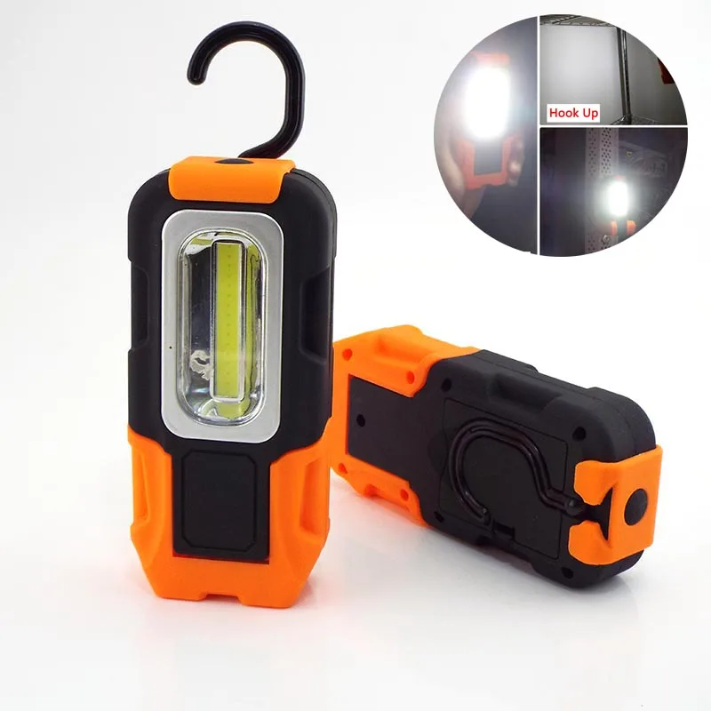mini Multifunction hand COB LED Flashlight Hiking work flash light Hook night light camping Torch Lamp For Car repair camping led flashlight camping lamp led work light camping lights work light