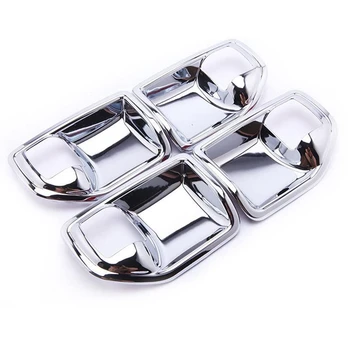

Car Chrome Interior Door Handle Bowl Cover Trim, Door Handle Bowl Frame Strip Accessories for Jeep Wrangler 2011-2017