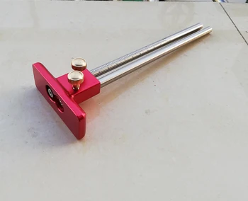 

Ruler Scriber Tool Woodworking Measurement Portable Aluminum Alloy Measuring
