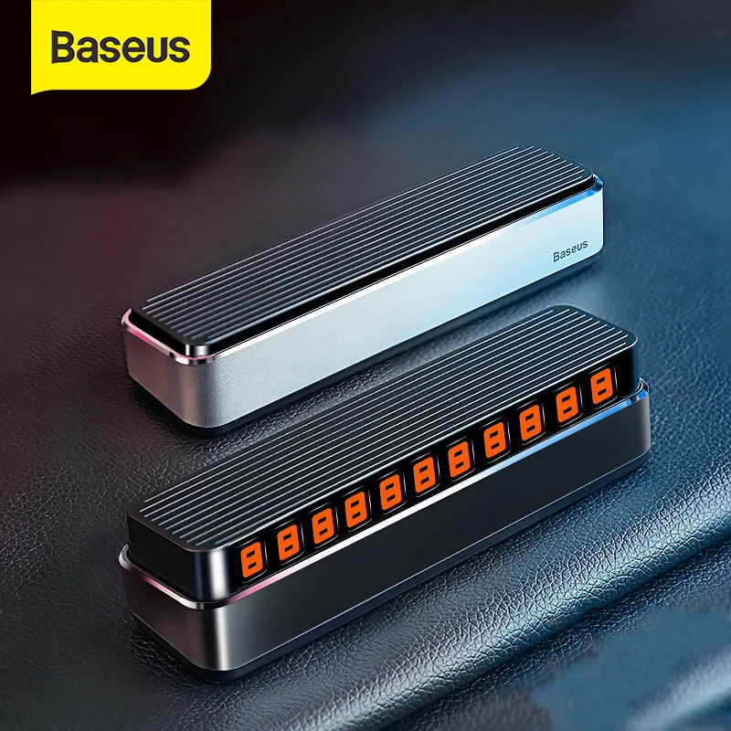 Baseus Автомобильная Временная парковочная карта держатель телефонного номера