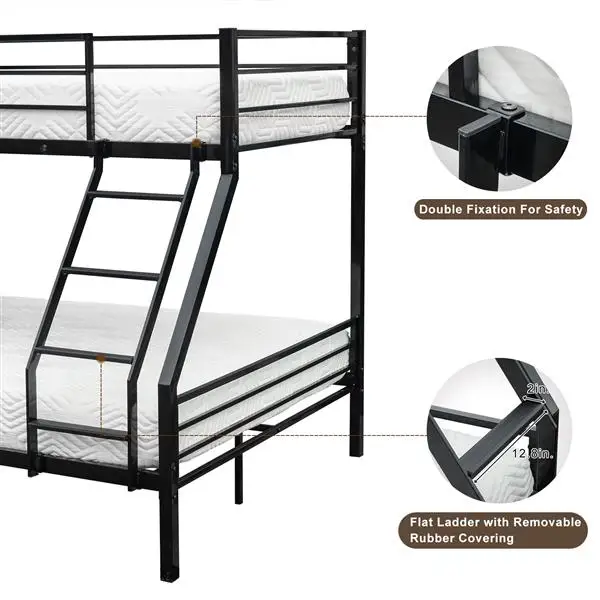 Children Bunk Bed Bunk Bed with Oblique Ladder Black with Rubber Pad Ladder Ladder Stair Safe and Strong Children Bunk Bed Bunk Bed with Oblique Ladder Black with Rubber Pad Ladder Ladder Stair Safe and Strong
