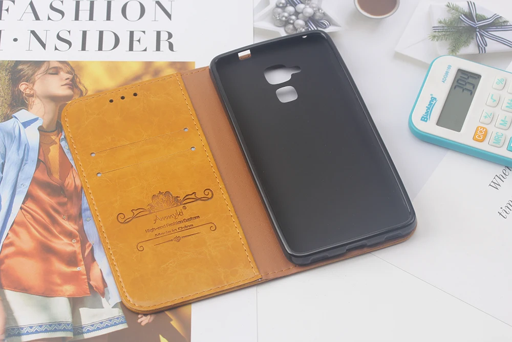 AMMYKI, высокое качество, тонкая текстура, неровная, искусственная кожа, huawei honor 5C, задняя крышка для мобильного телефона, 5,2 дюйма, для huawei honor 7 lite, чехол