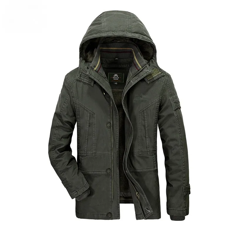 

2019 Plus Size M-4XL 5XL Thicken Winter Jacket Men Parka Winter Casual Warm 100% Cotton Coat Men 's Cashmere Fleece Jacket