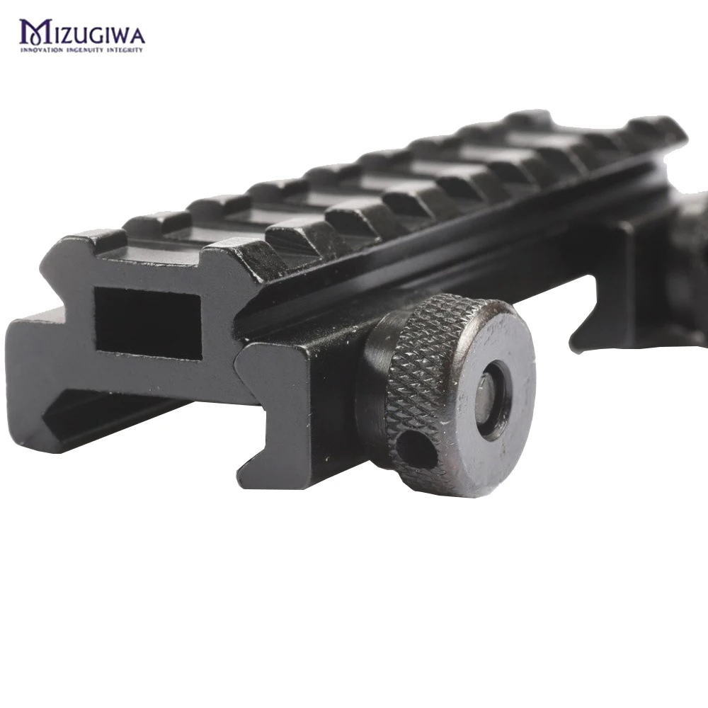 MIZUGIWA See-Thru плоский 1/" Riser Base Dovetail to Weaver Rail Mount Base область адаптера конвертер лазерный прицел