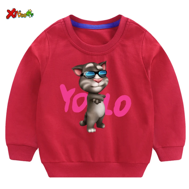 toddler sweatshirts baby hoodie boys girl sweatshirt top autumn talking cat toddler autumn children boys sweatshirts