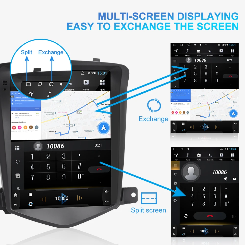 Isudar H53 Вертикальный 1 Din Android авто радио для Chevrolet Cruze 2006- gps Автомобильный мультимедийный ram 4G rom 64G для TESLA модель DSP