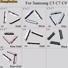 ChengHaoRan Боковая кнопка для Samsung Galaxy C5 C7 C9 кнопка включения/выключения+ Кнопка громкости клавиша