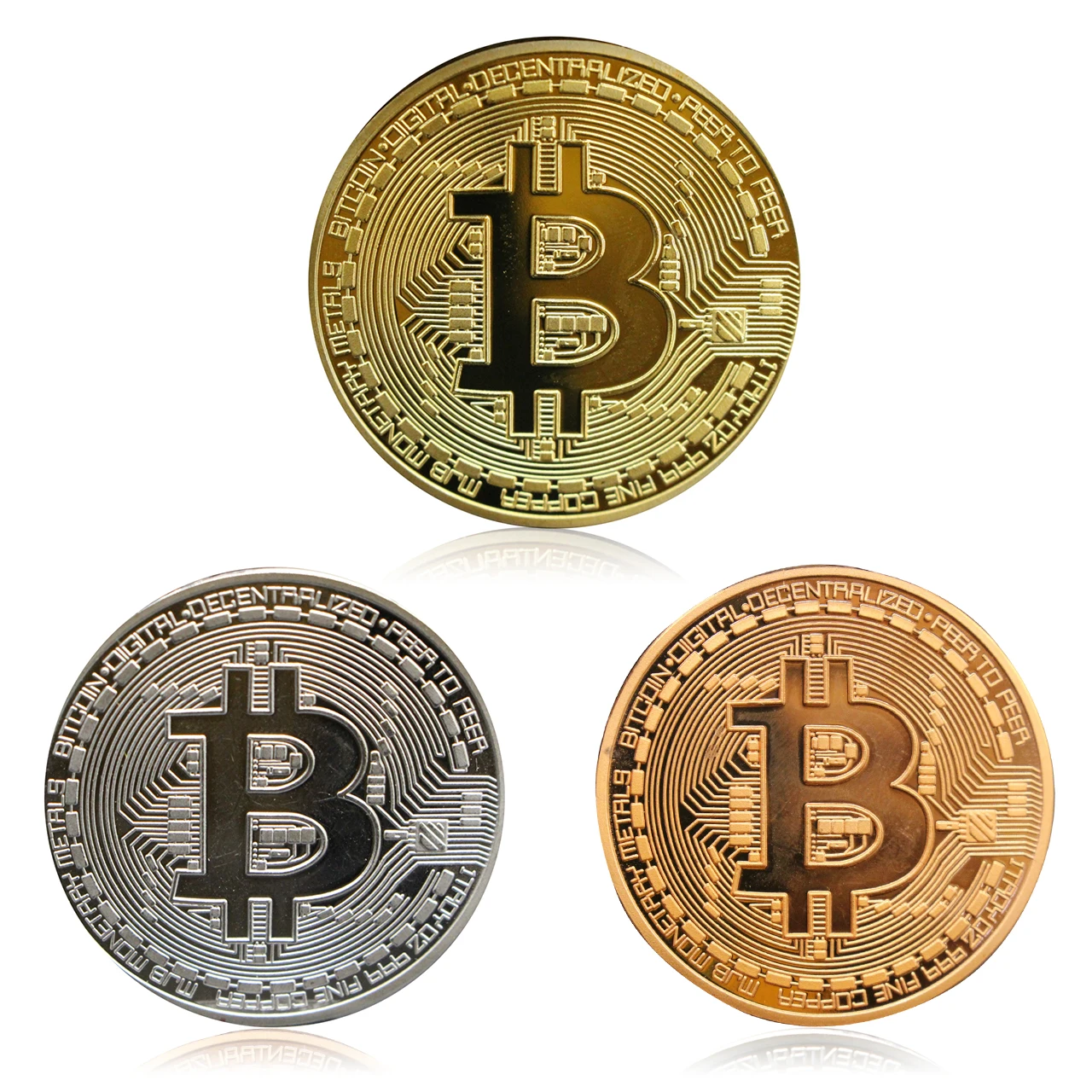 Прямая поставка позолоченная монета Биткоин коллекционный подарок Casascius Bit арт