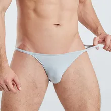 Sexy Mens Underwear Mini Smooth Soft Men Briefs Breathable Ultra Thin Slip Homme Underwear Bikini U Convex Underpants