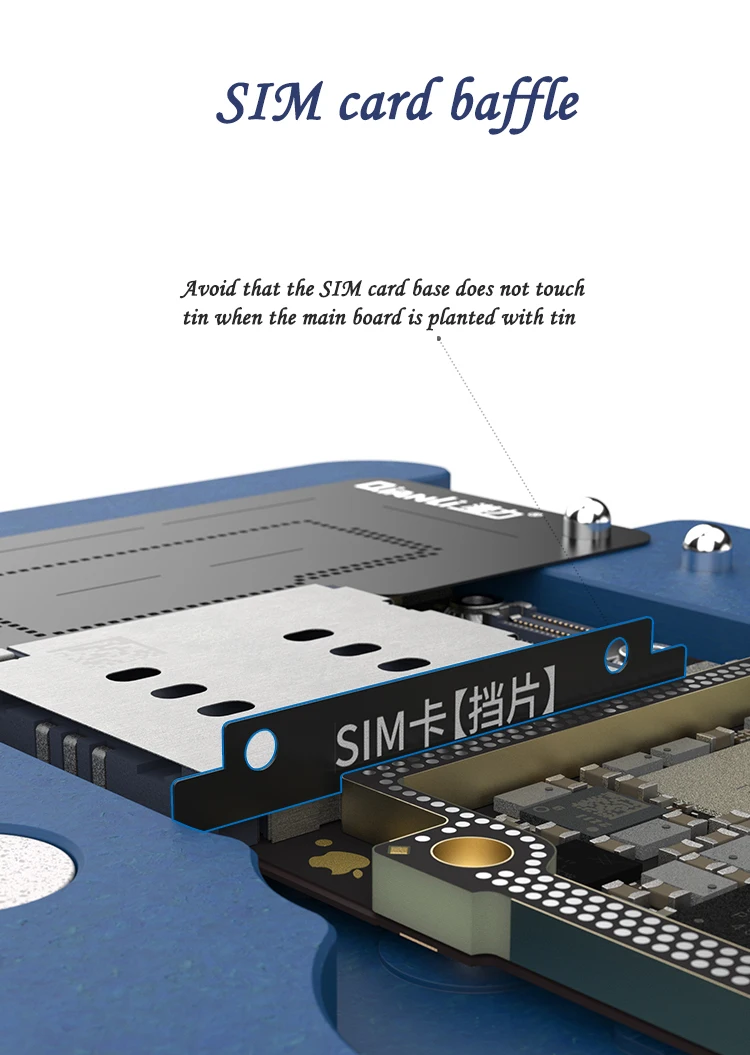 Qianli средний слой Оловянная посадочная платформа для iPhone X XS Max обслуживание материнской платы сильное магнитное поле оловянный посадочный инструмент
