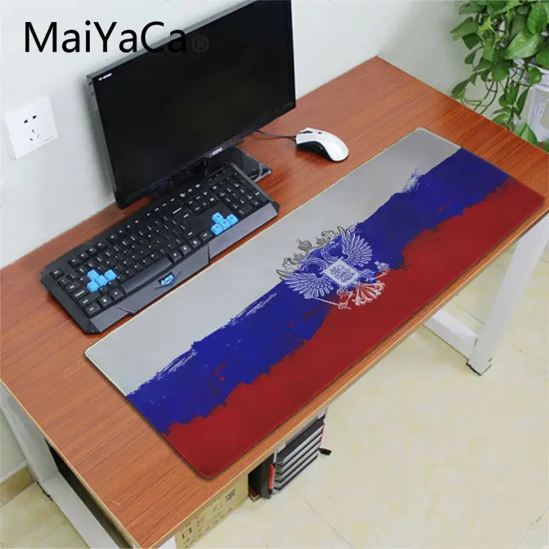 MaiYaCa Русский Флаг уникальный настольный коврик игровой коврик для мыши Клавиатура Аниме Коврик для мыши геймер версия скорости Настольный коврик