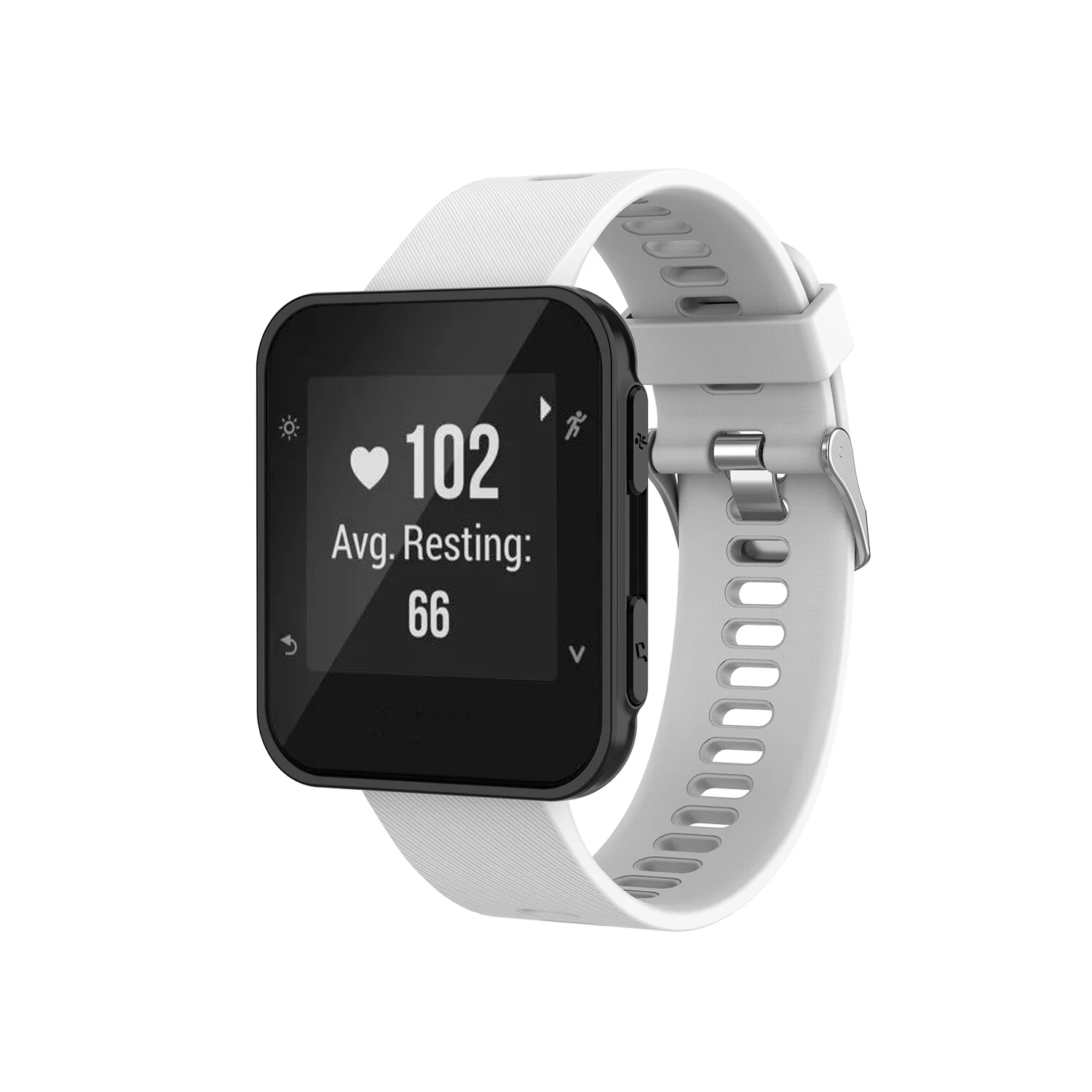 Для Garmin Forerunner35 Forerunner30 Smartwatch ремешок силиконовый сменный ремешок для часов Ремешок унисекс аксессуары для ремня - Цвет: White