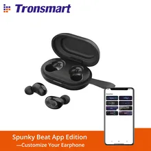 Tronsmart spunky batida tws fone de ouvido com qualcommchip, fones de ouvido sem fio bluetooth com aptx, cvc 8.0, controle de toque