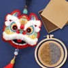 Necklace DIY Chinese Lion Dance Tassel Embroidery Kit Handmade Sewing Craft Decor Gift Embroidery Hoop Embroidery Accessories ► Photo 3/6